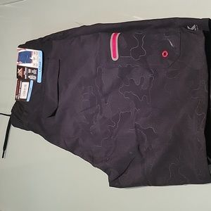 New mens black swim pants size large